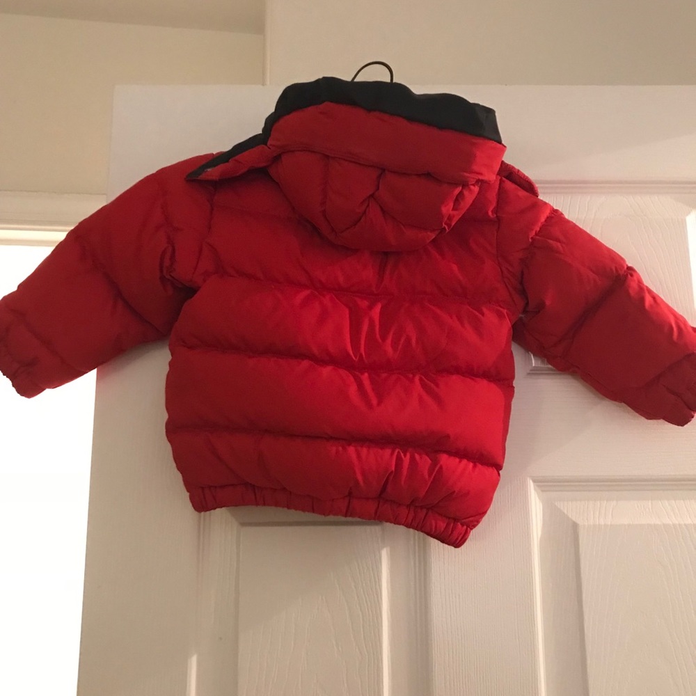 Ralph Lauren bubble jacket with hood!